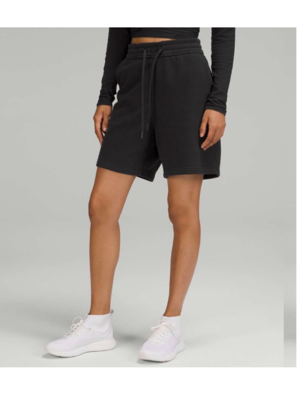 Lululemon Loungeful High Rise Shorts Size 4 Black Comfy 4" Inseam